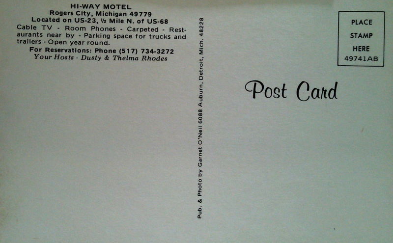 Captains Quarters Motel (Hi-Way Motel) - Postcard (newer photo)